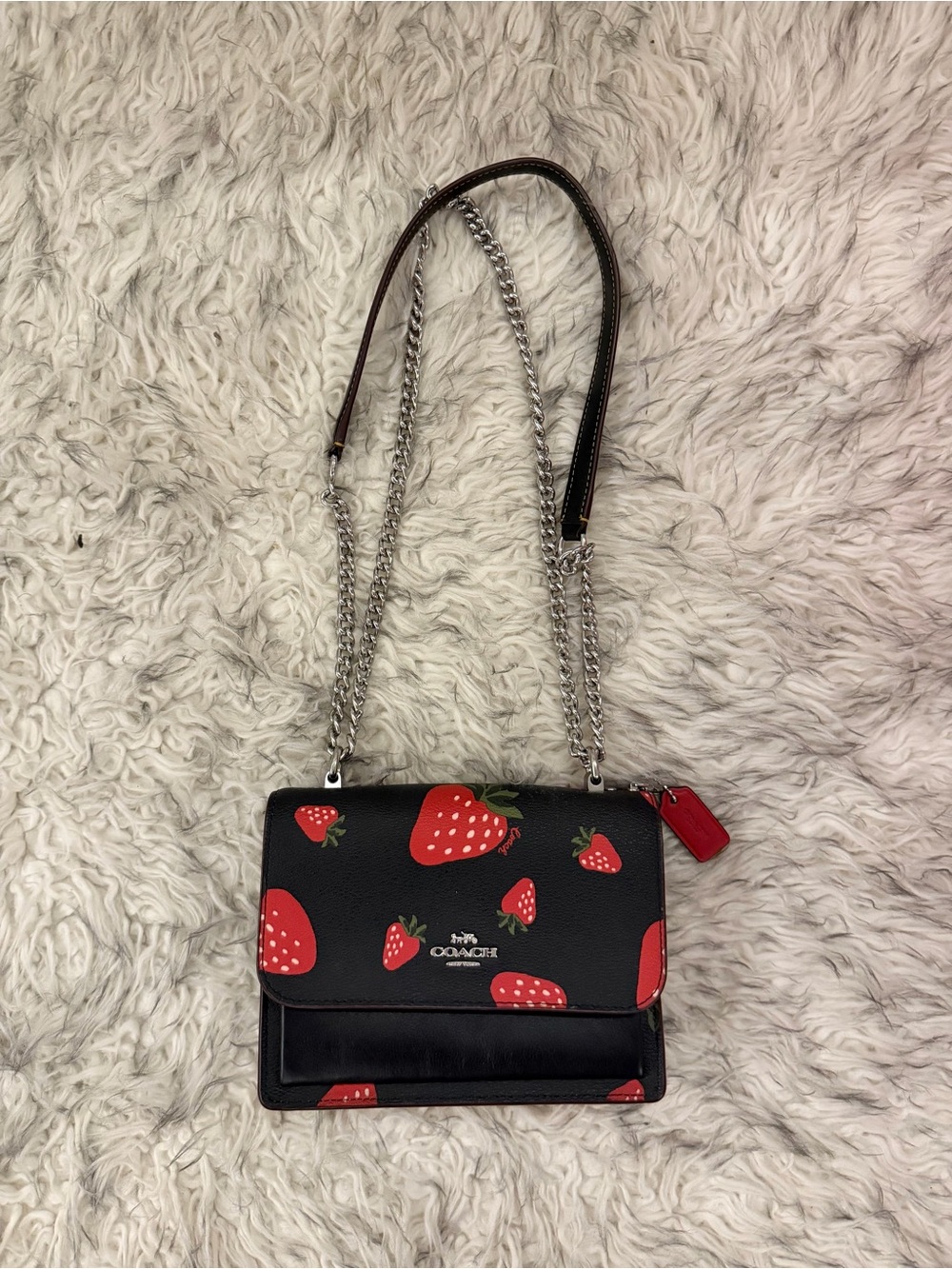 Coach Mini Klare Crossbody Bag - Strawberry / Black